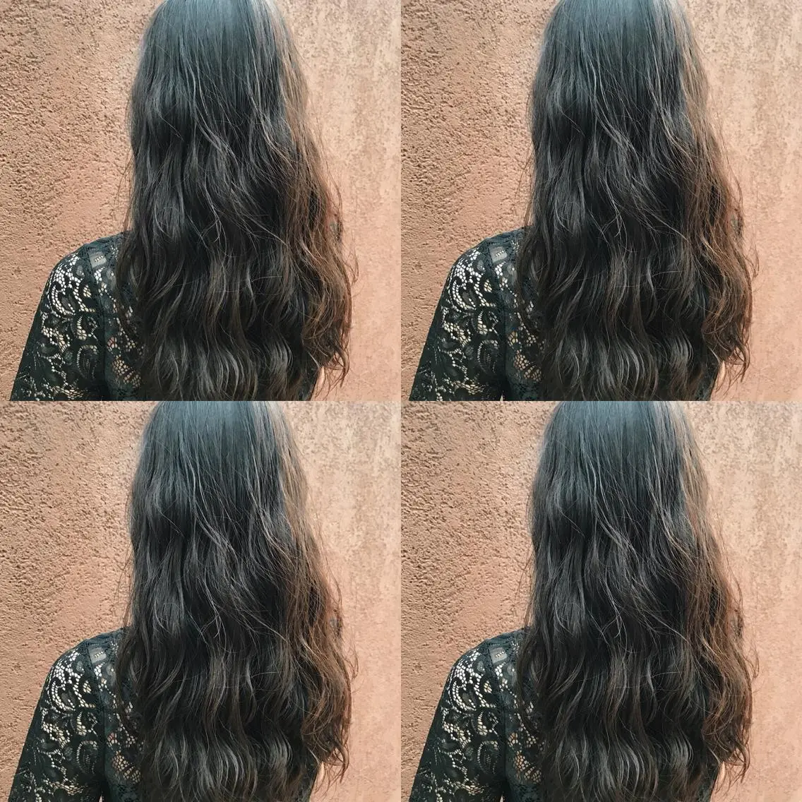 セミロング カラー パーマ ヘアアレンジ セミロングパーマ 松田 亮葉のヘアスタイル