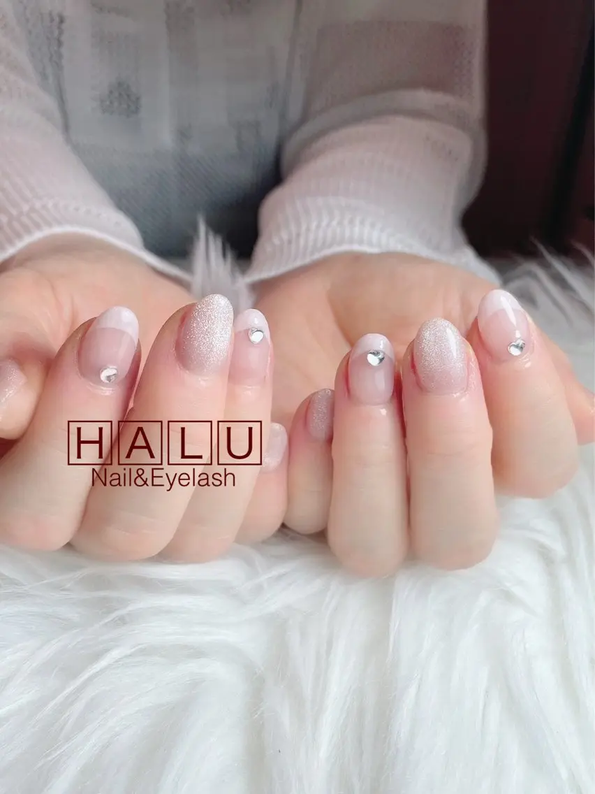 ネイル ハート ピンク HALU ハルのネイルデザイン
