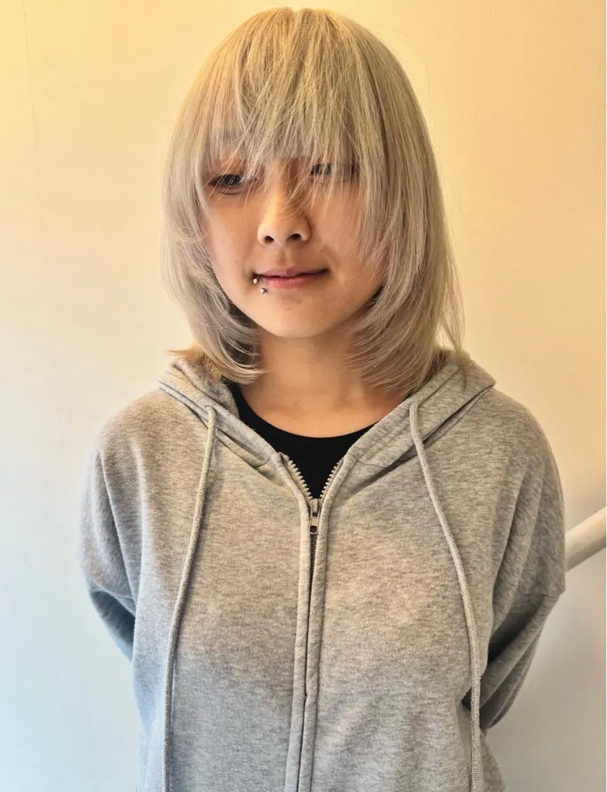 ミディアム カラー カット ヘアカラー 似合わせ提案美容師| コイデリュウセイのヘアスタイル