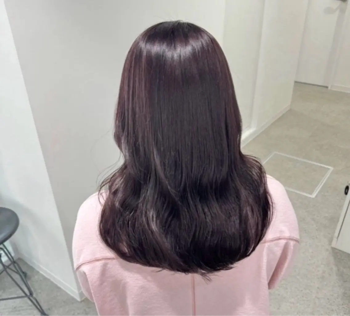 ロング ヘアカラー トリートメント miku/ラベンダー 透明感カラー🪻❤︎のヘアスタイル