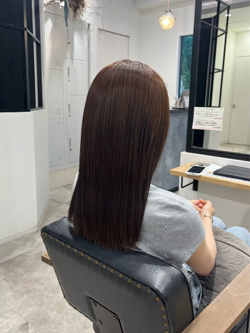 ヘアカラー トリートメント recipe la couleurりんかのヘアスタイル