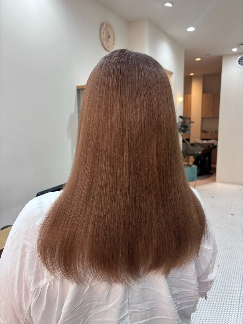 ロング ヘアカラー 可愛いベージュ& ブラウン🧸なぎさのヘアスタイル