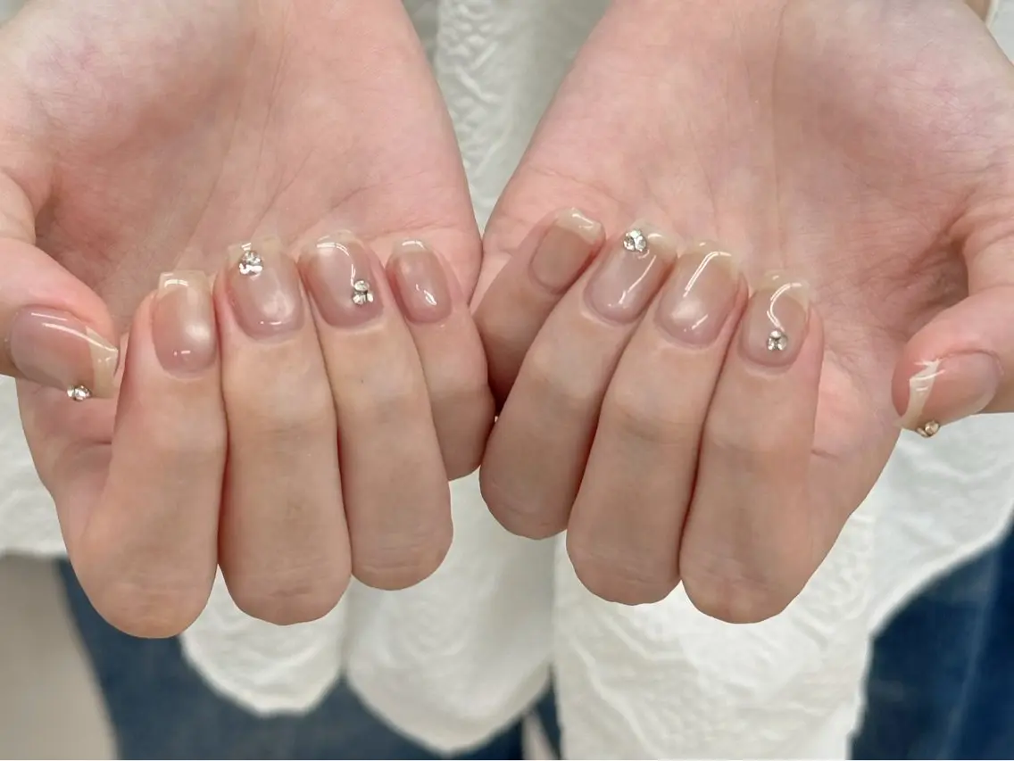 ネイル 長さ出し フットネイル ジェルネイル マグネットネイル 持ち込み ハンドネイル ハンドケア Ocean Nailのネイルデザイン