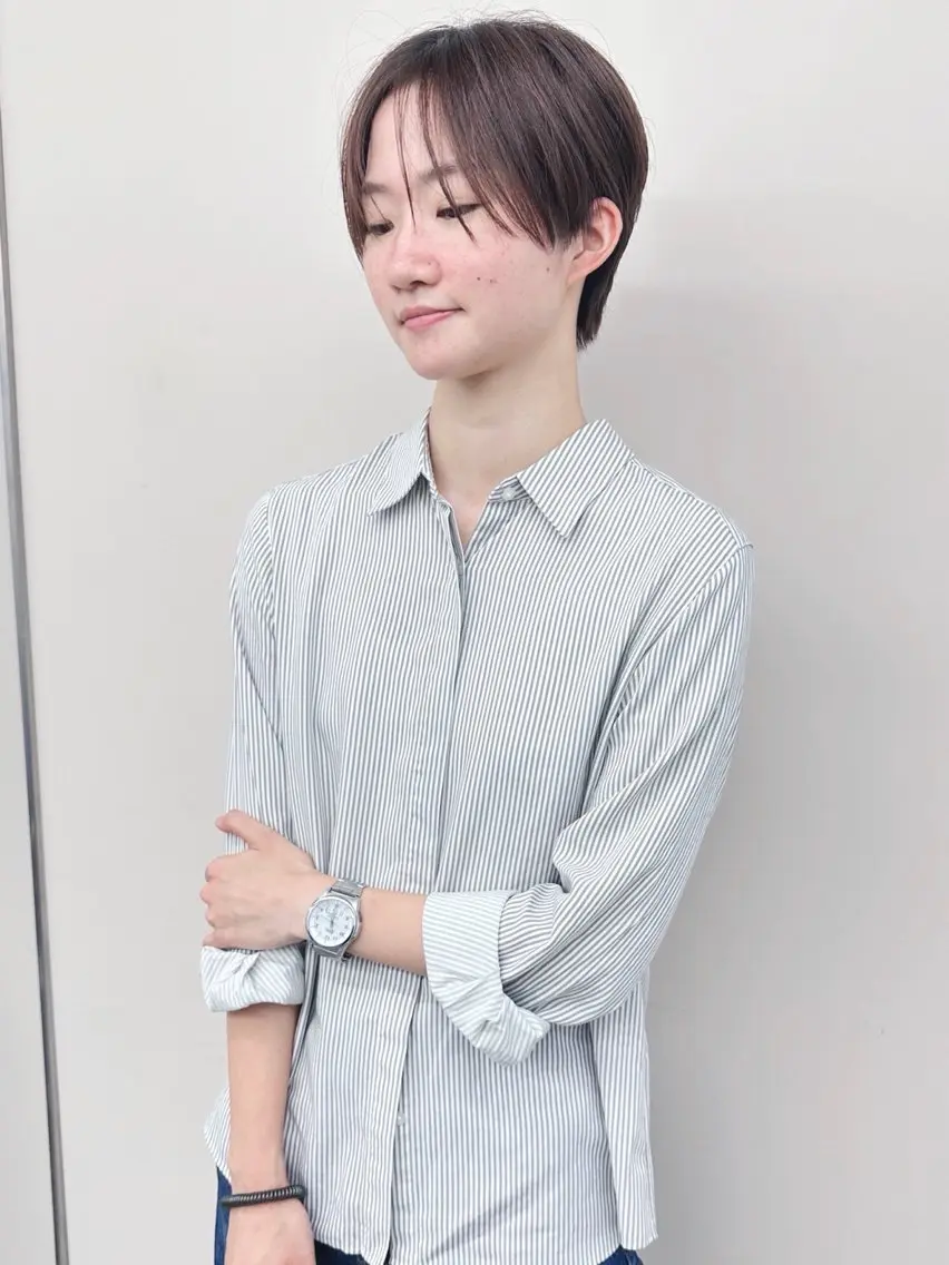 ショート カット ボブ/ゆるふわ ボブパーマ/とういのヘアスタイル
