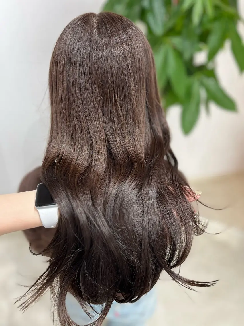 ロング カラー グレージュ ロング カット ヘアカラー トリートメント 🫧ぷる艶カラー🫧 Yuubi🦩のヘアスタイル