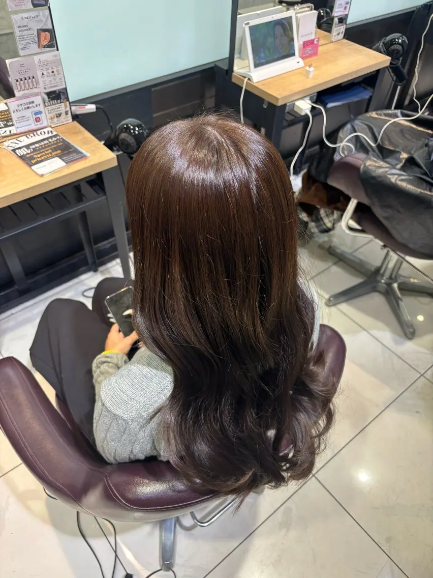 ロング カラー ヘアカラー トリートメント 透明感ダブルカラー/ レイヤー💕miyuのヘアスタイル