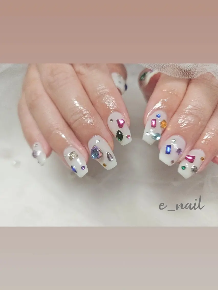 ネイル e_nail🍀自宅 サロン八潮eri☆　のネイルデザイン