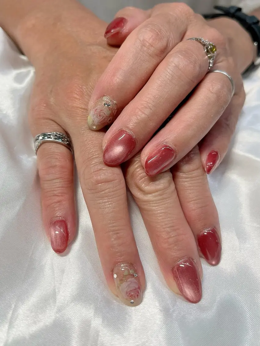 ネイル マグネットネイル ハンドネイル Nail ecxia ／Reikaのネイルデザイン