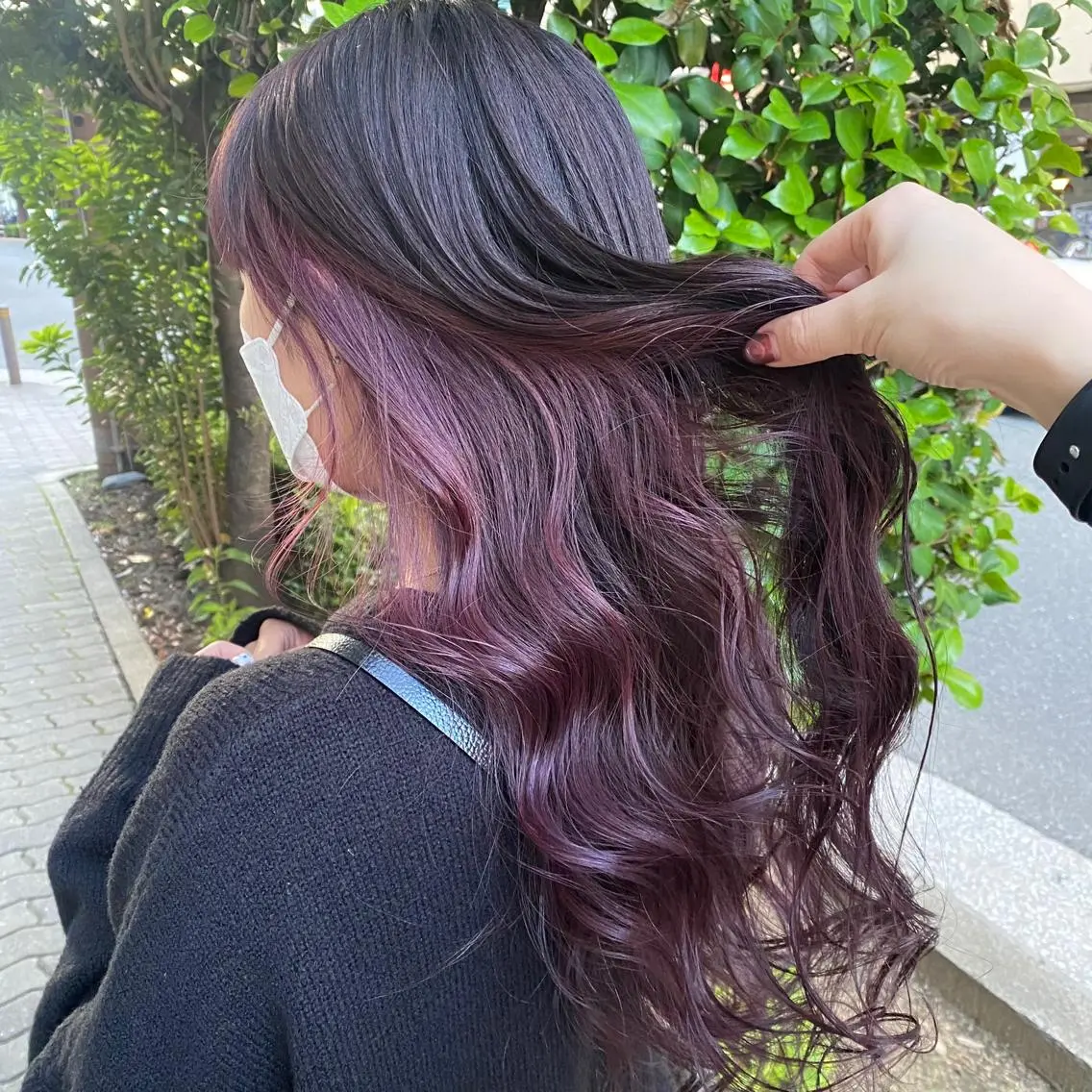 ロング カラー マンツーマン女性 美容師 奏のヘアスタイル