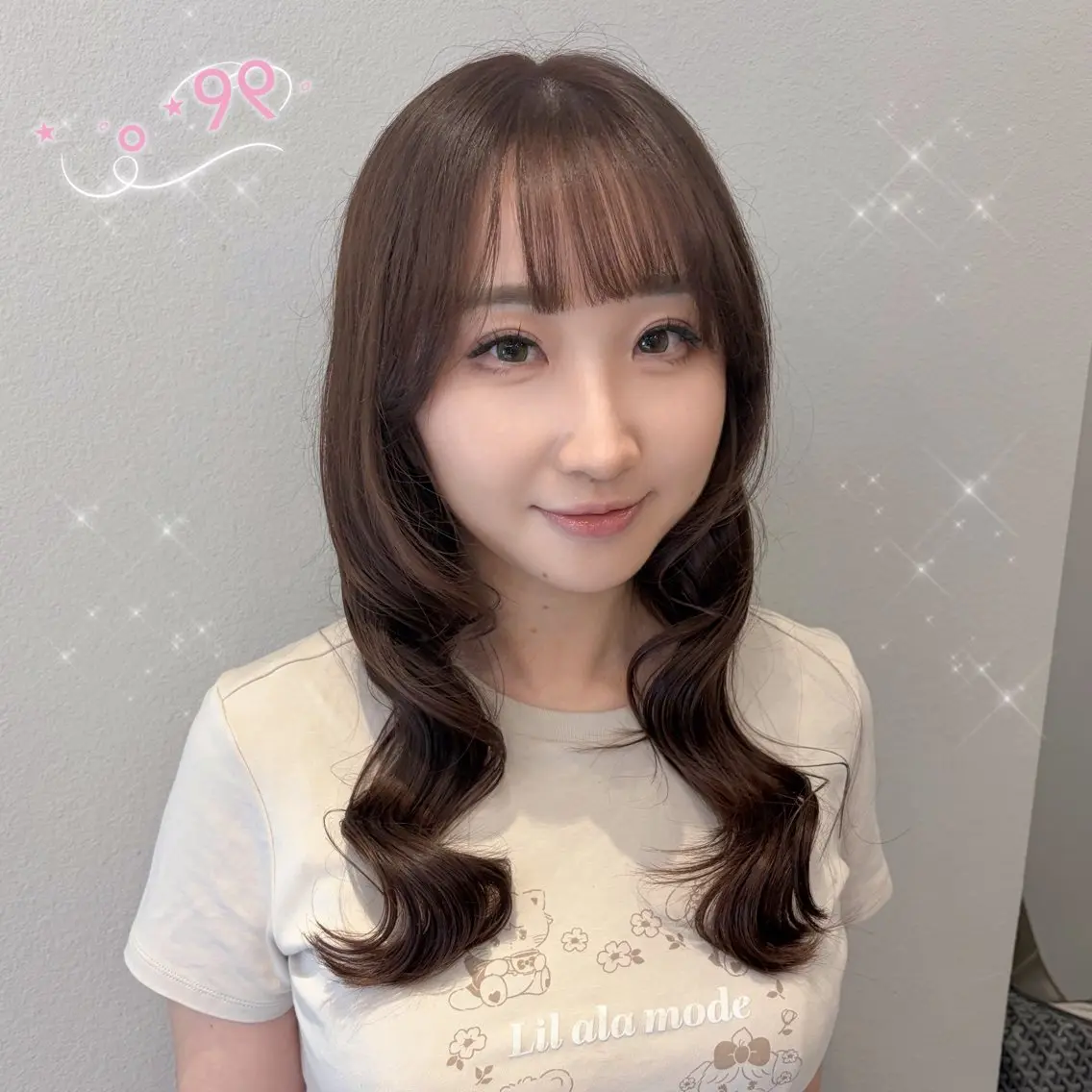 ロング カラー ブラウンカラー マロンブラウン カット ヘアカラー 顔周り/ガーリー /ヘアメ/あつはのヘアスタイル