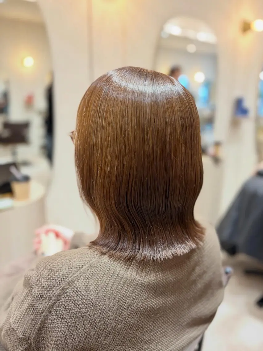 ミディアム カラー 菅原 渚のヘアスタイル