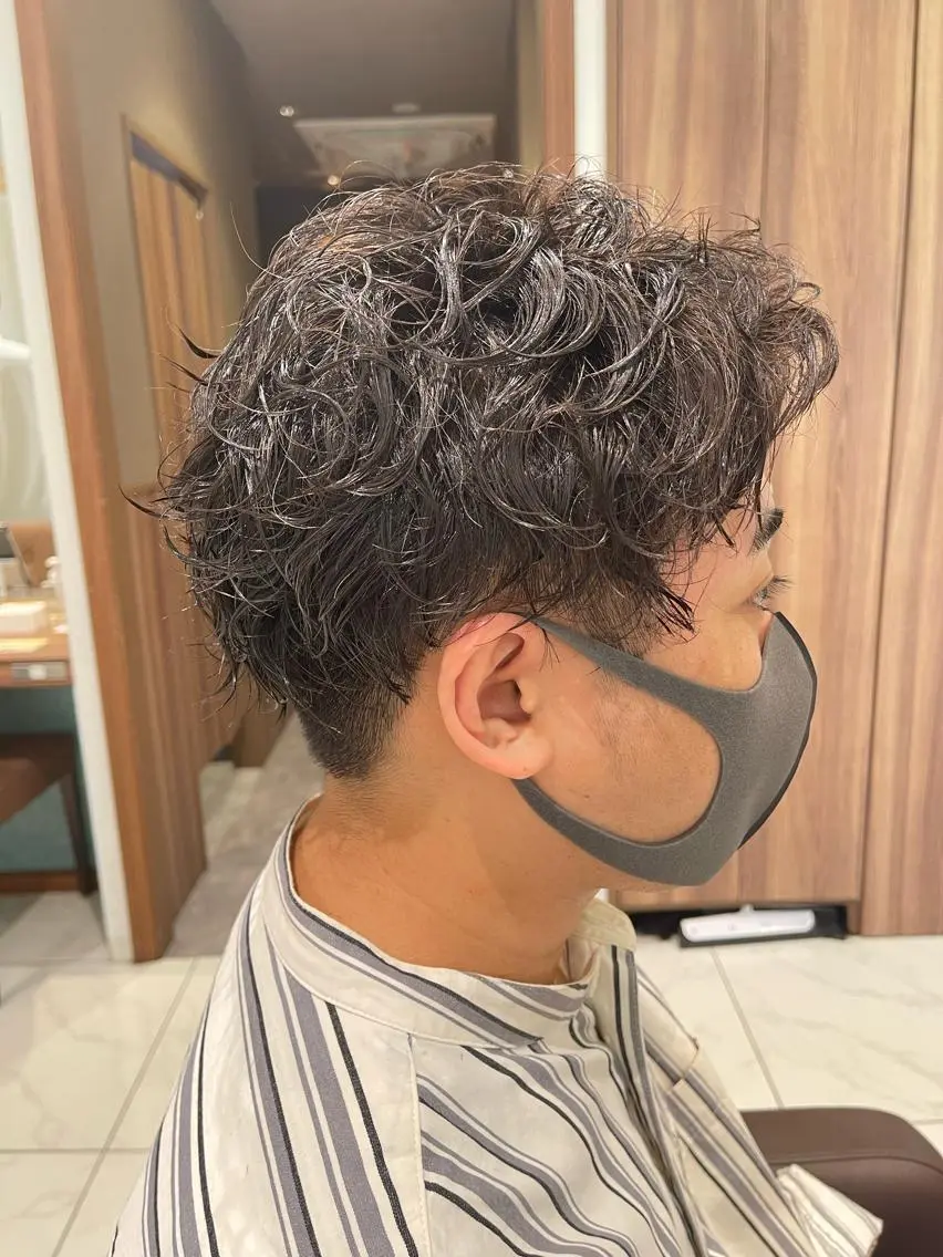 ダメージ最小限のパーマ🔥カット＆ケアパーマ🚹の写真