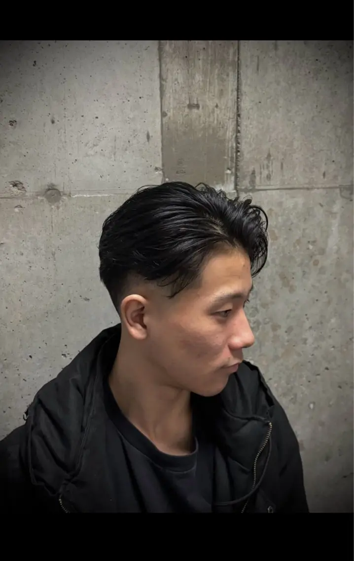 ショート パーマ メンズ カット パーマ 永井 皓大のヘアスタイル