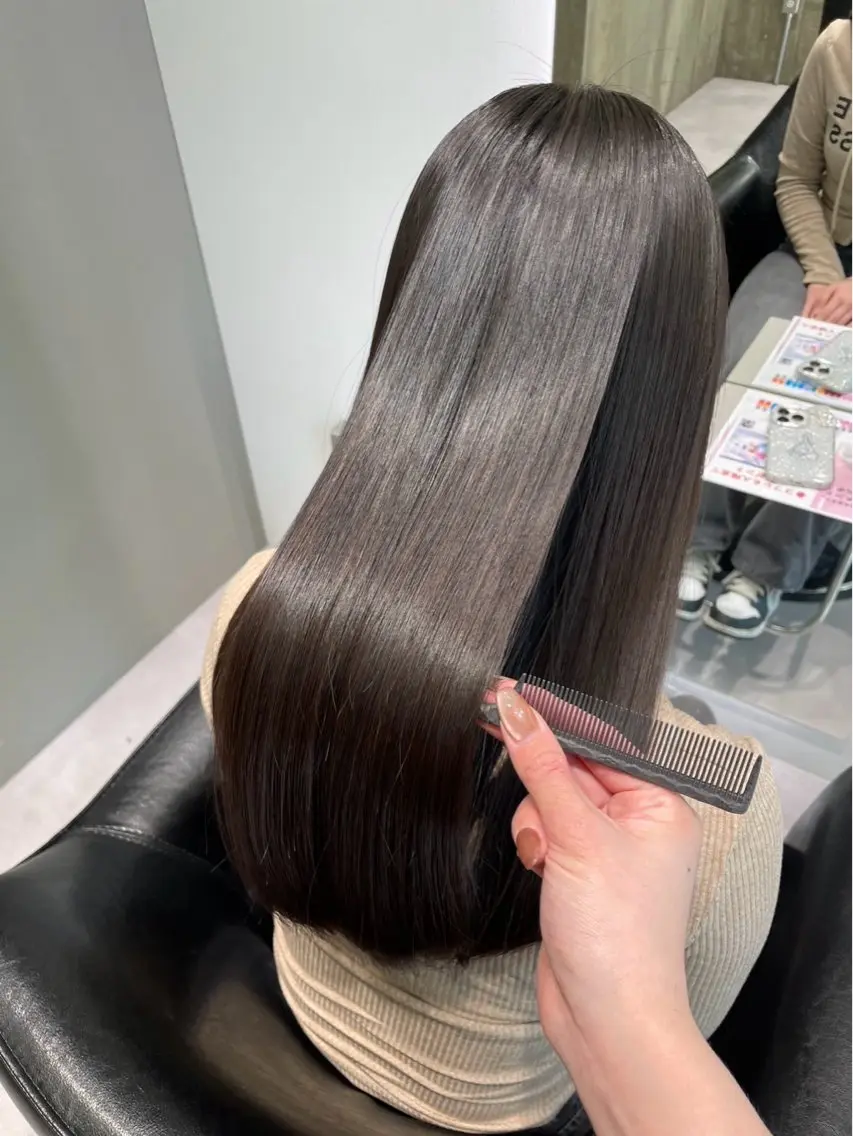 ロング 髪質改善 縮毛矯正 Lino nanaのヘアスタイル