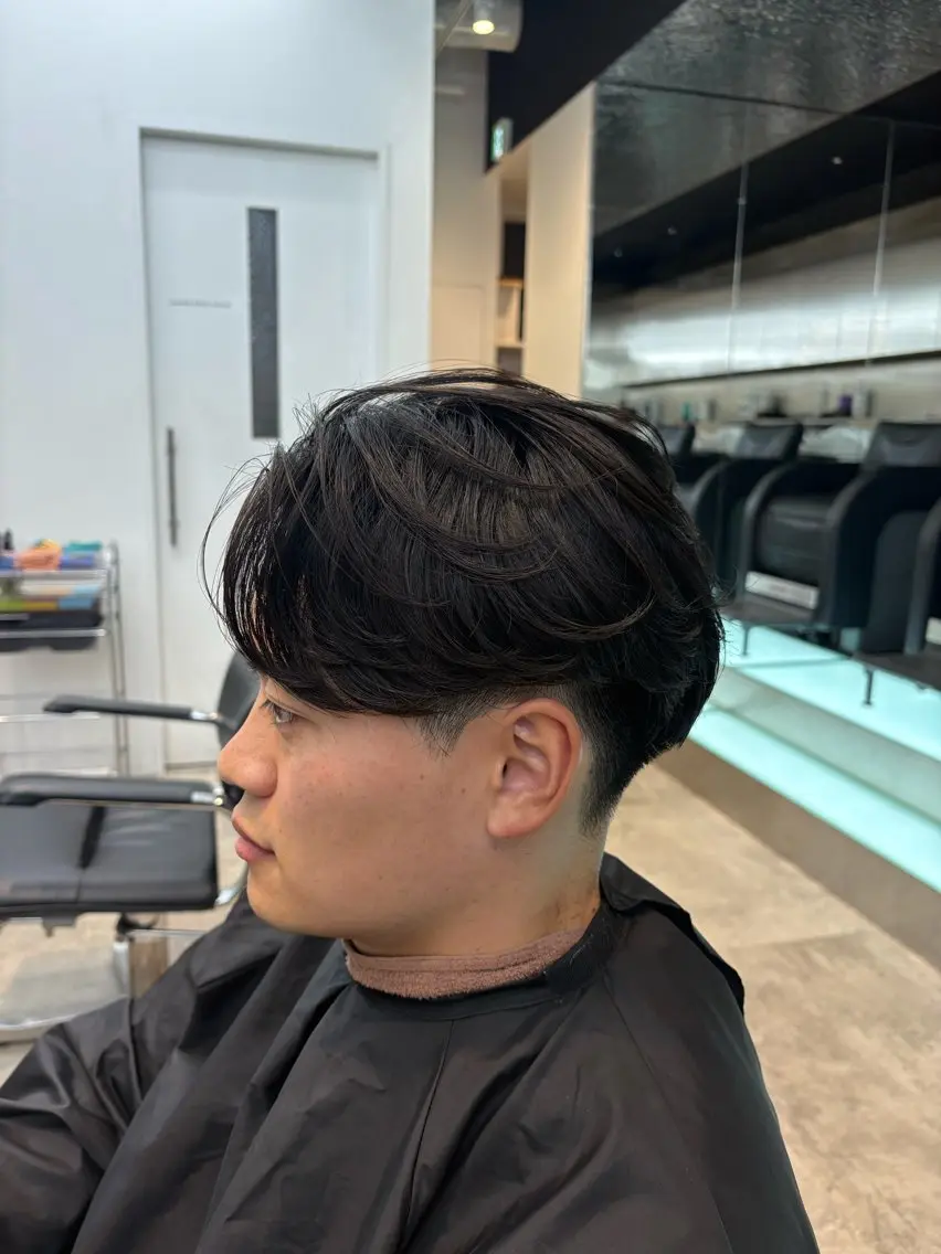 ショート メンズ 縮毛矯正 カット 縮毛矯正 神山 哲のヘアスタイル