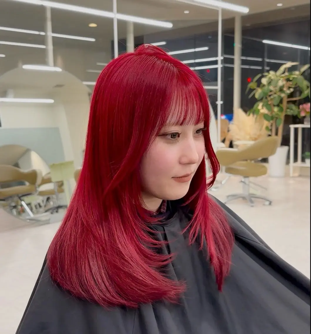 セミロング レイヤーカット 🫧ペール系カラー /デザイン秀喜🫧のヘアスタイル