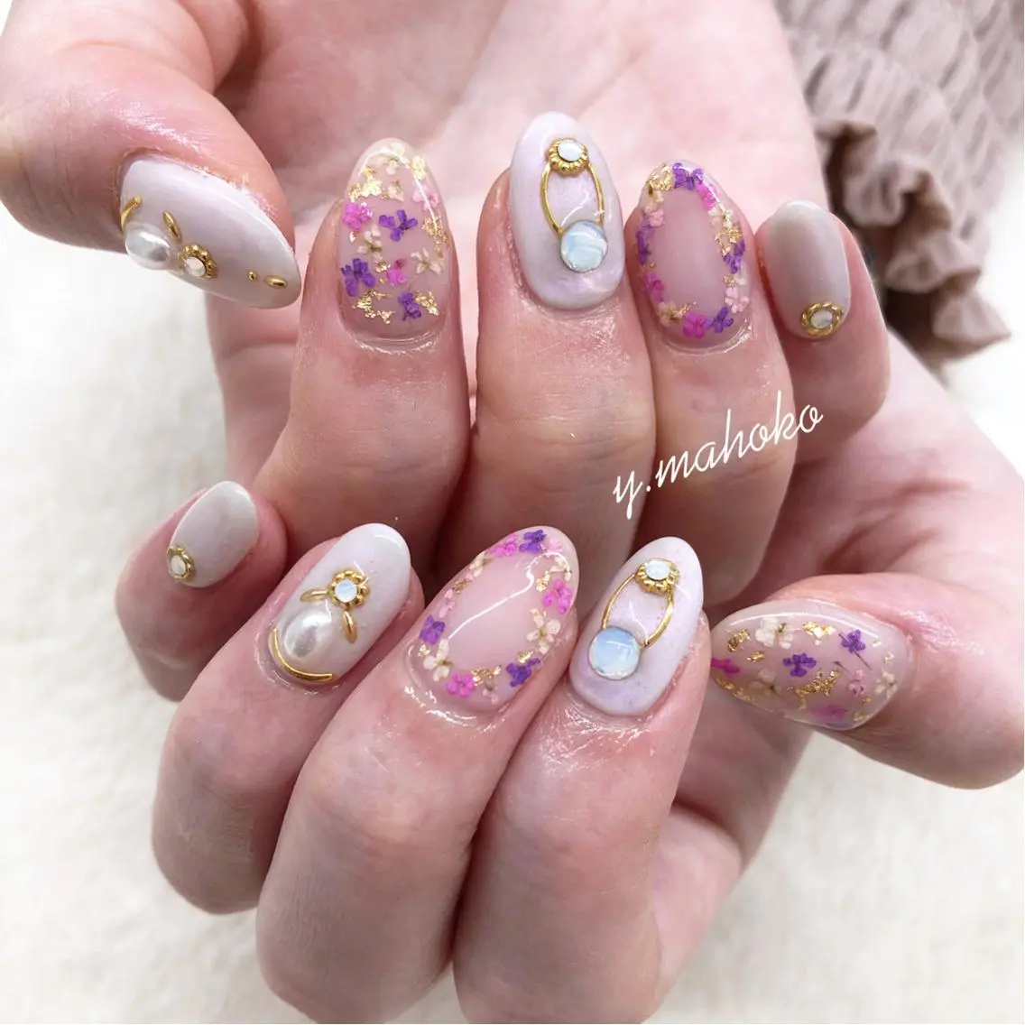 ネイル パラジェル有/ 長さだし/mahoのネイルデザイン