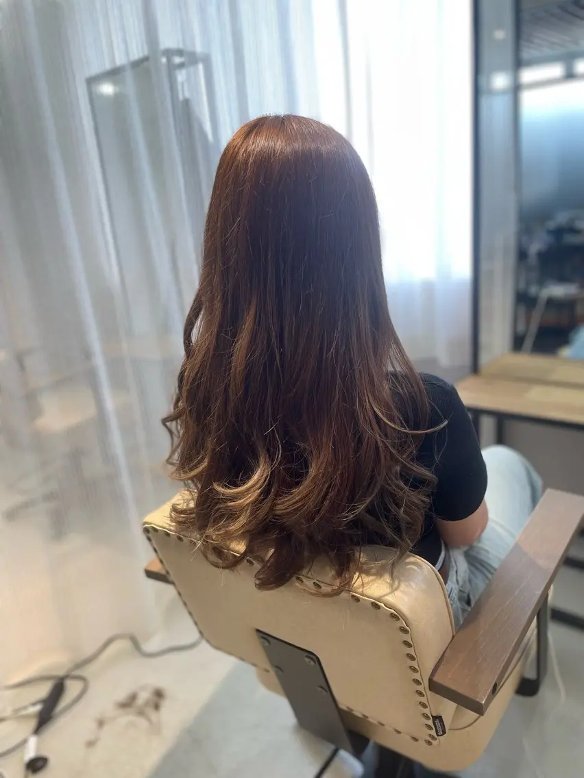 ロング カラー パーマ 清水 保博のヘアスタイル