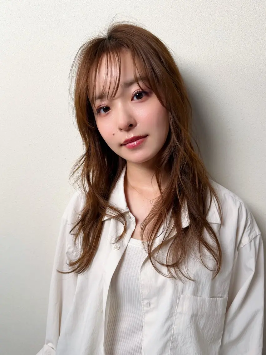 ロング カラー 銀座/骨格診断 垢抜けレイヤー/菅原のヘアスタイル