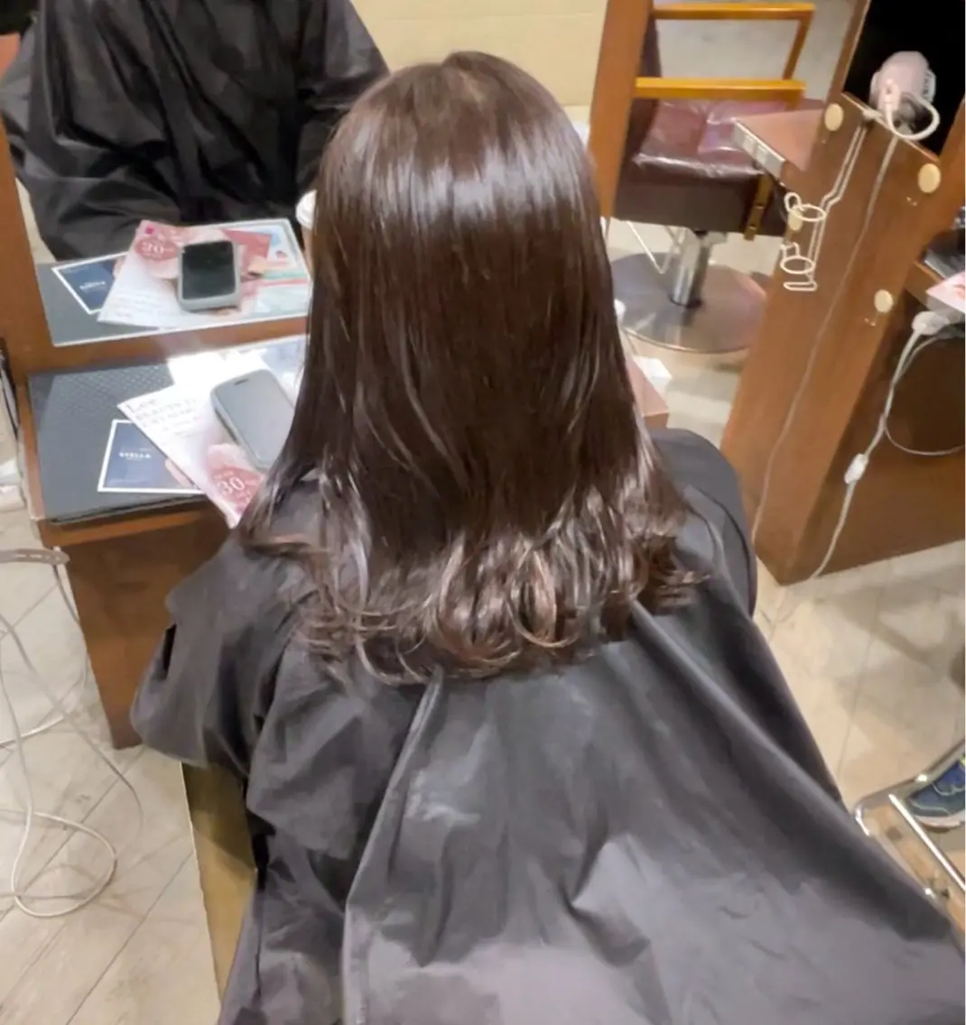 ミディアム ヘアカラー トリートメント 上新庄/艶髪/ ボブカット/🎀のんのヘアスタイル
