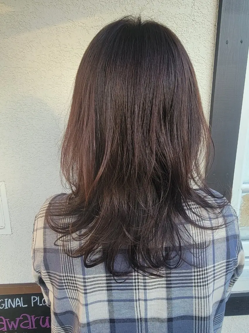 ロング パーマ 鈴木 結のヘアスタイル