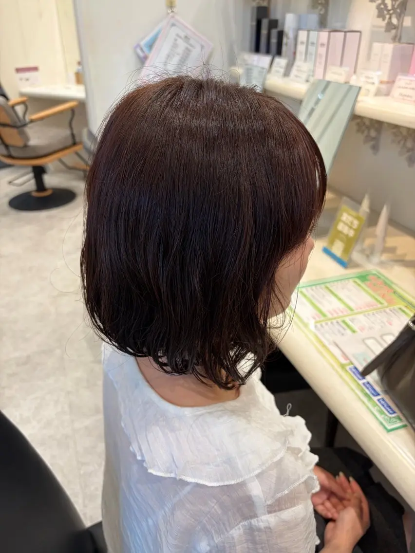 ミディアム カラー ヘアカラー 志村 梨帆のヘアスタイル