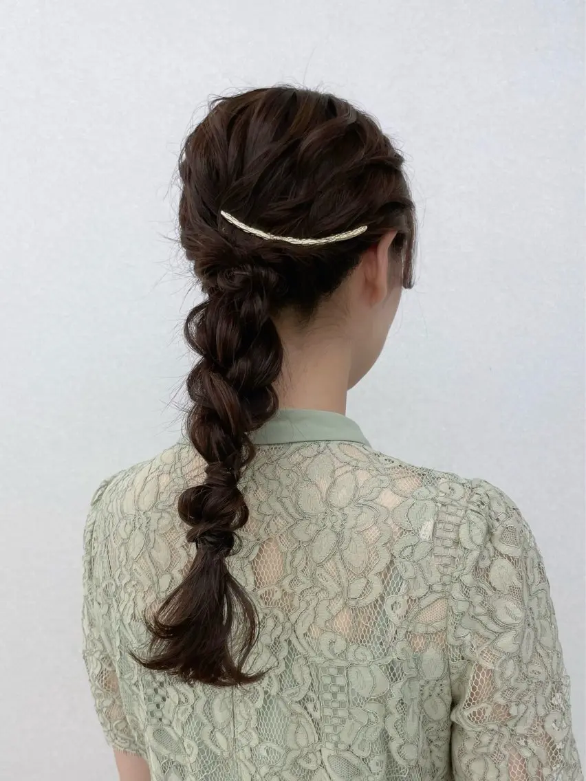 ロング ヘアアレンジ CARELLY Rukaのマツエク・マツパデザイン