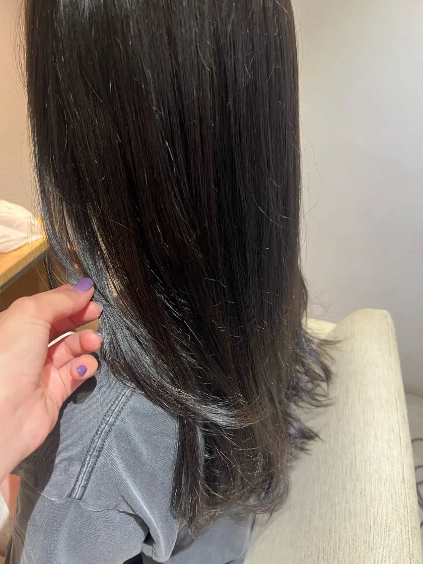 ロング カラー カット ヘアカラー ブルームヘアデザイン かこ。のヘアスタイル