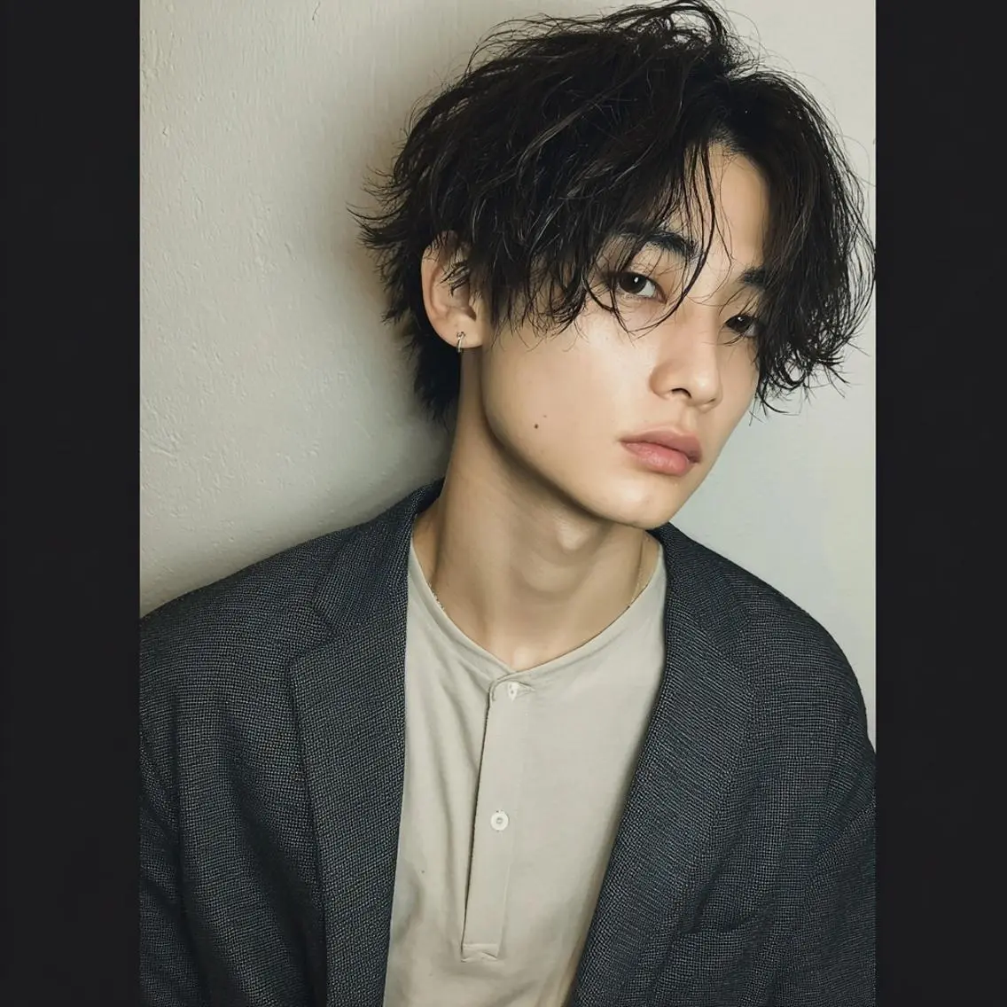 メンズ ブリーチなし透明感 カラー✨横山 佳希のヘアスタイル