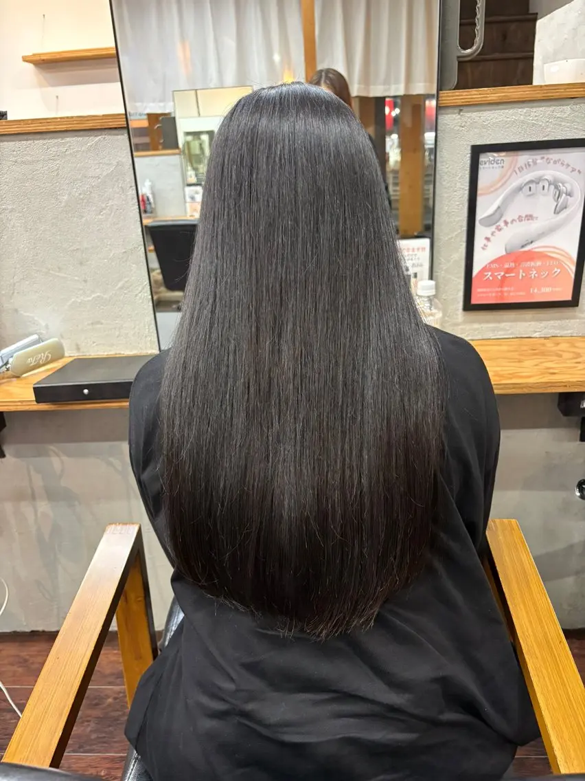 ロング 縮毛矯正 トリートメント ルプラボウ/豊川 篠島 みなみのヘアスタイル