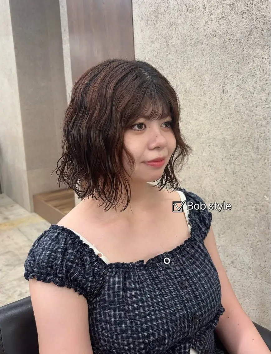 ショート ボブ カット トリートメント 髪質改善/ H / ウエチ モモカのヘアスタイル