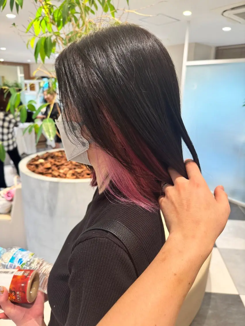 カラー ヘアカラー トリートメント 野里 来希のヘアスタイル