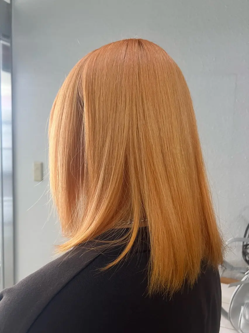 セミロング ヘアカラー 韓国スタイル🫧 サーシャのヘアスタイル