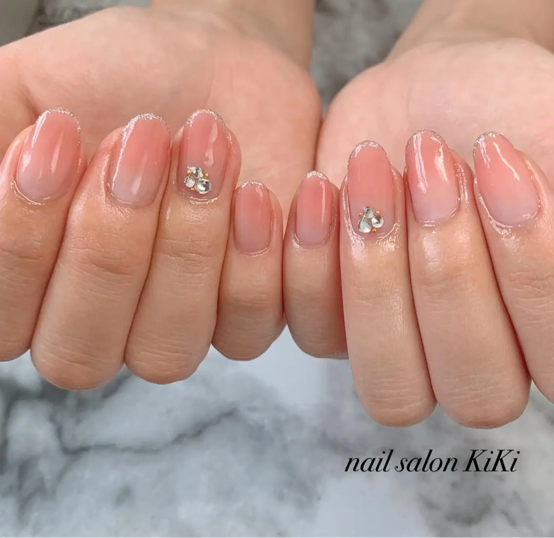 ネイル フレンチネイル グラデーション K. KiKiのネイルデザイン