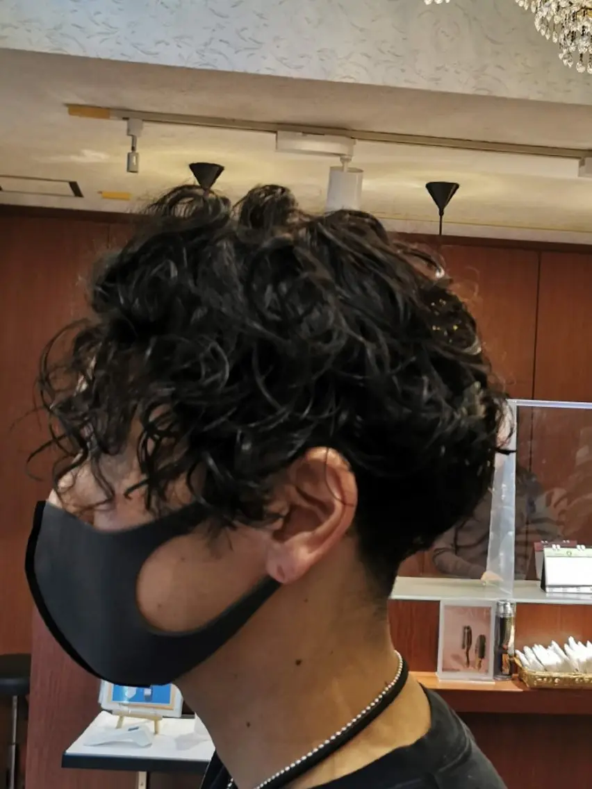 メンズカット+ツイスパ 波巻きパーマの写真