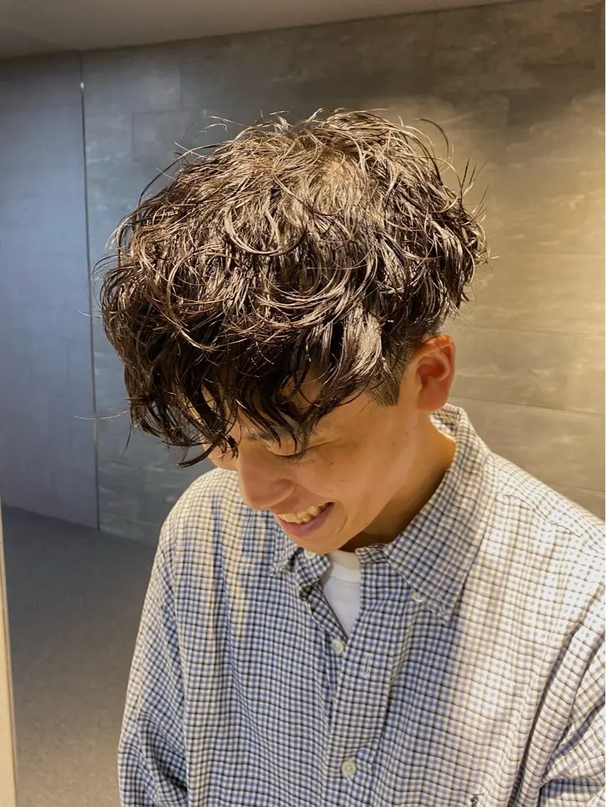 パーマ メンズ カット パーマ Yamada Ami🪐のヘアスタイル