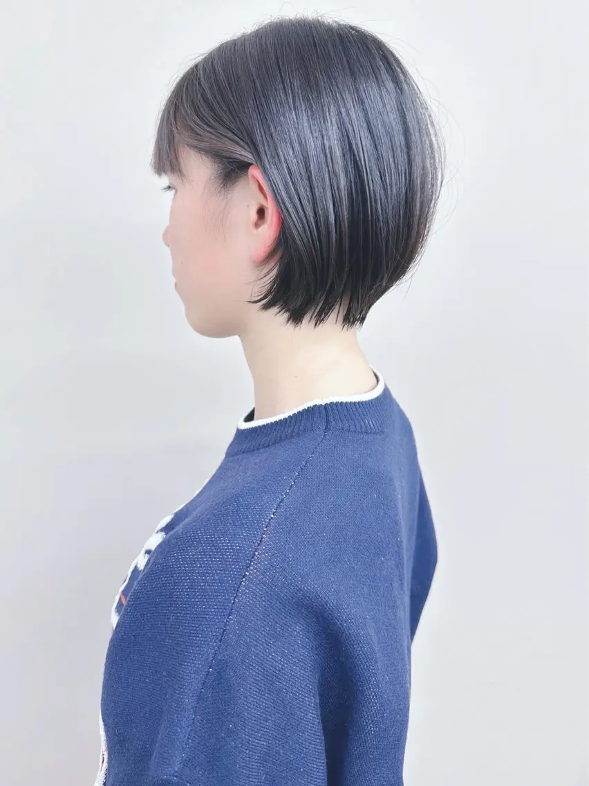 ショート カット ヘッドスパ ボブ/ゆるふわ ボブパーマ/とういのヘアスタイル