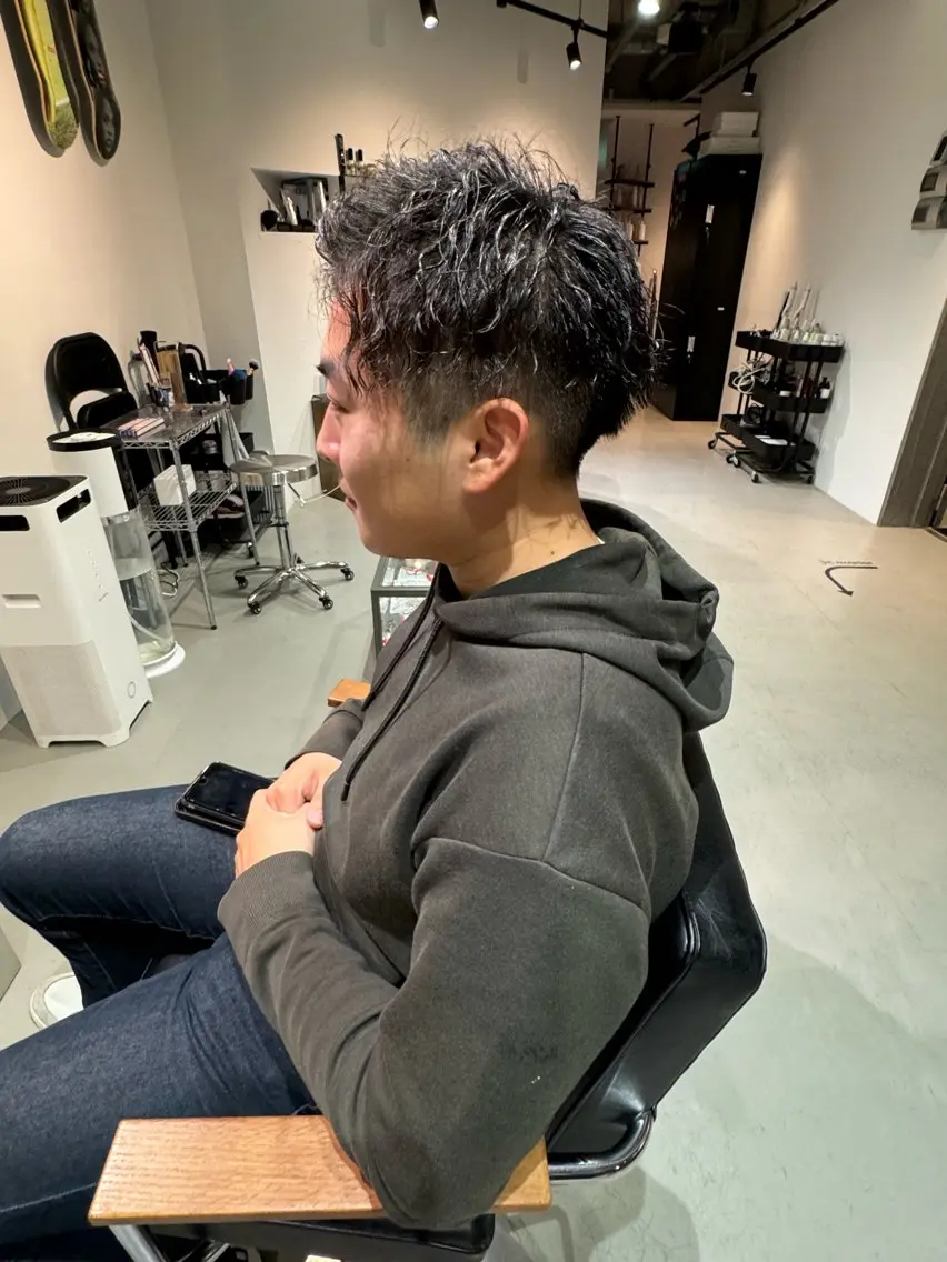 ショート パーマ メンズ Mizuki Yajimaのヘアスタイル