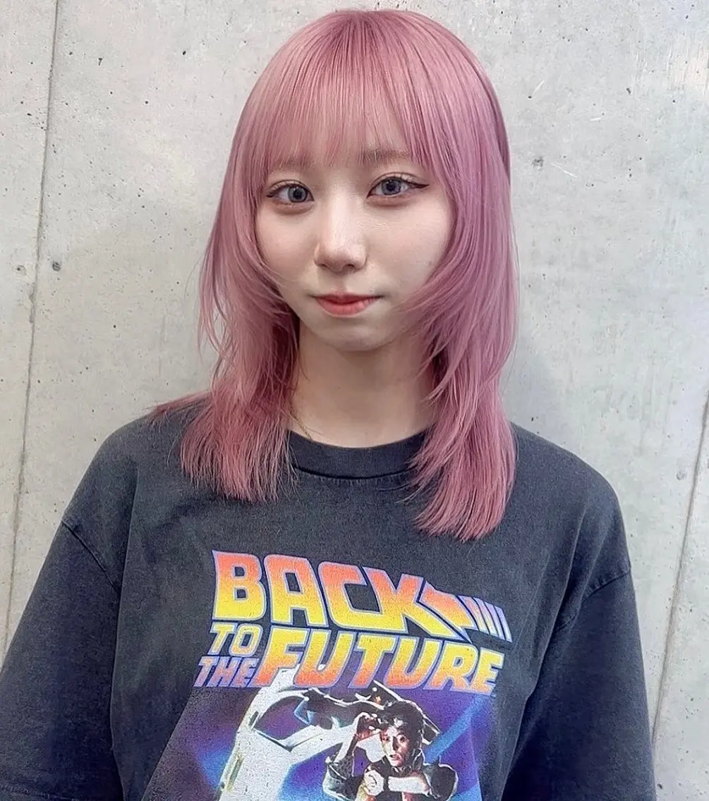 ロング カラー カット ヘアカラー トリートメント Amelie yunのヘアスタイル