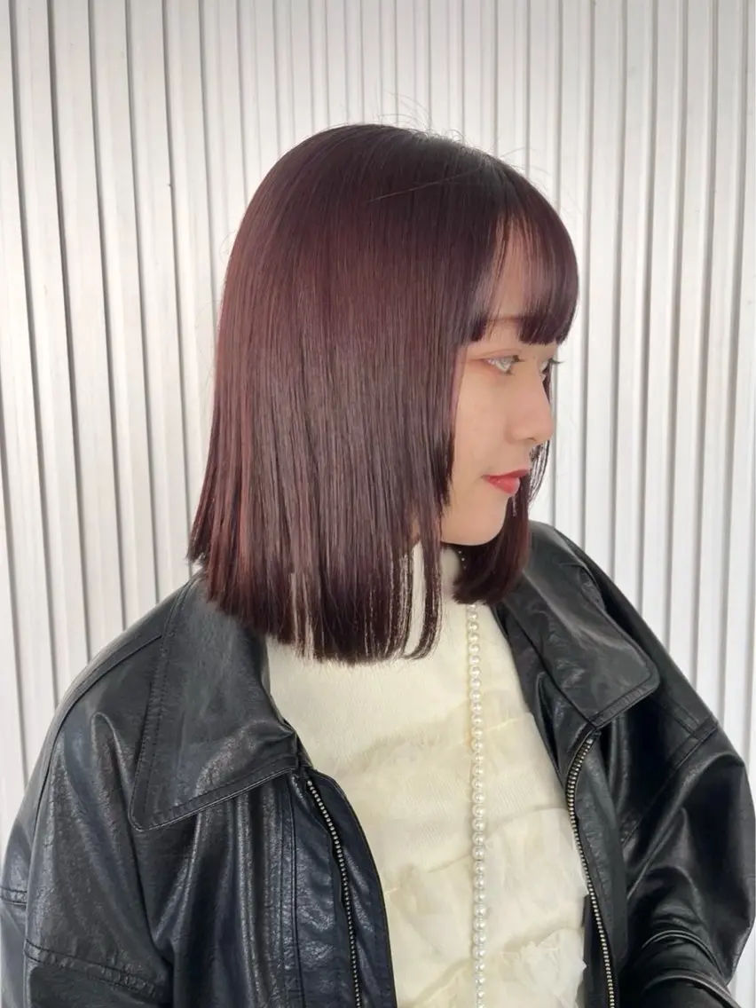 ミディアム カラー パープルカラー 越後 遥/ 透明感カラー🪞🤍のヘアスタイル