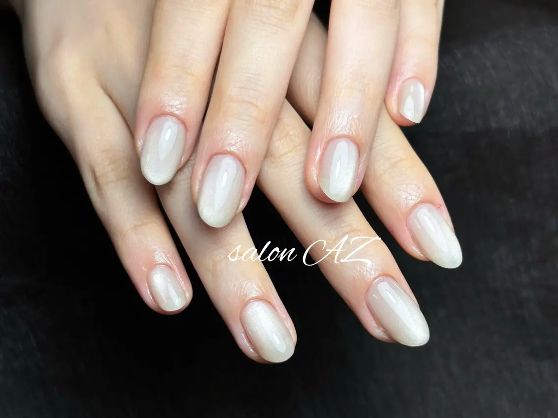 ネイル 桜ネイル 長さ出し フットネイル フレンチネイル ジェルネイル salon AZのネイルデザイン