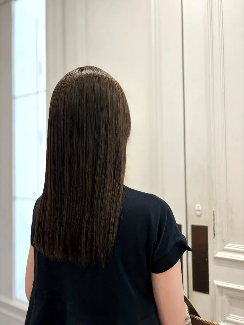 ミディアム カラー ベージュカラー ヘアカラー 中島 美里のヘアスタイル