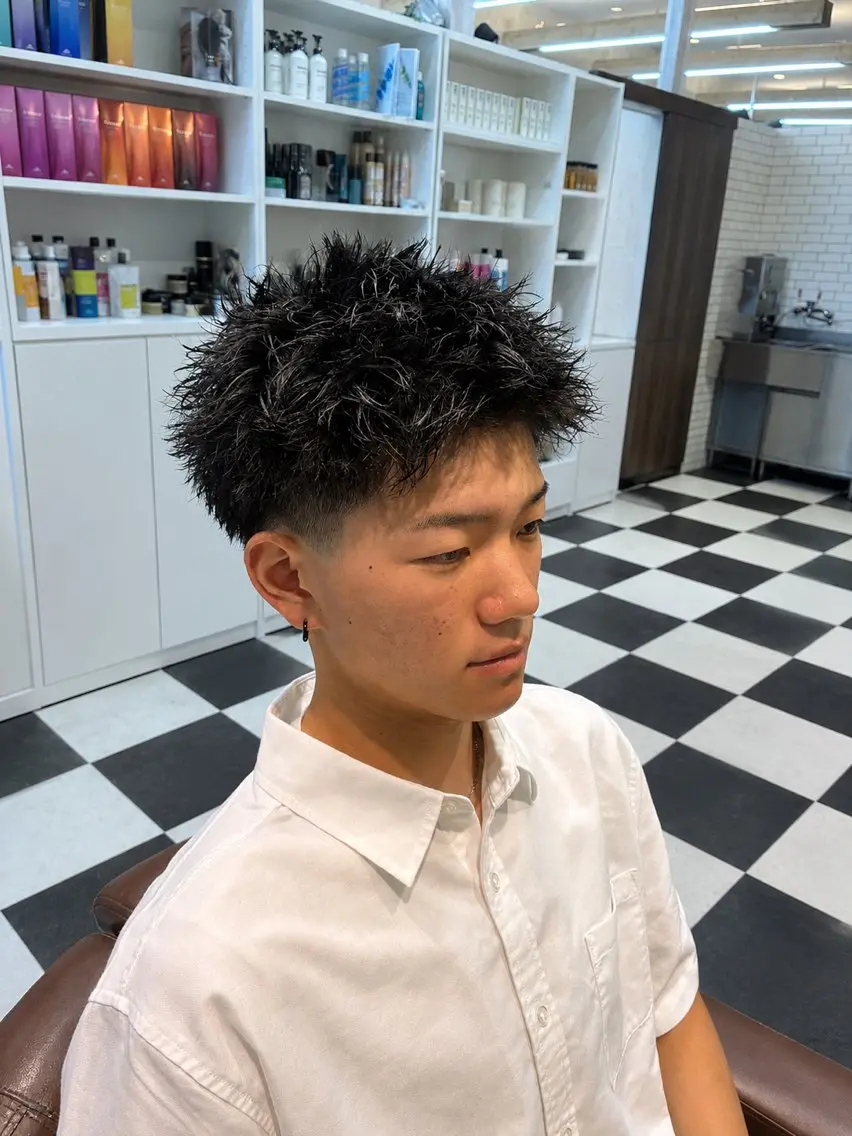 ショート パーマ メンズ 奈良/生駒/FEEL /ﾉｶﾞﾐﾄｼｷのヘアスタイル