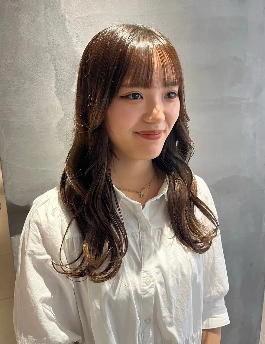 ロング 顔周りレイヤー 髪質改善 / AYUのヘアスタイル