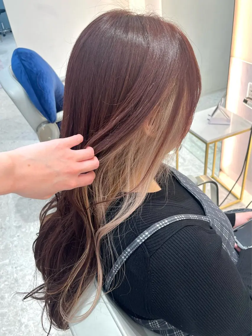 ロング ヘアカラー トリートメント *Zina S * Natsukiのヘアスタイル