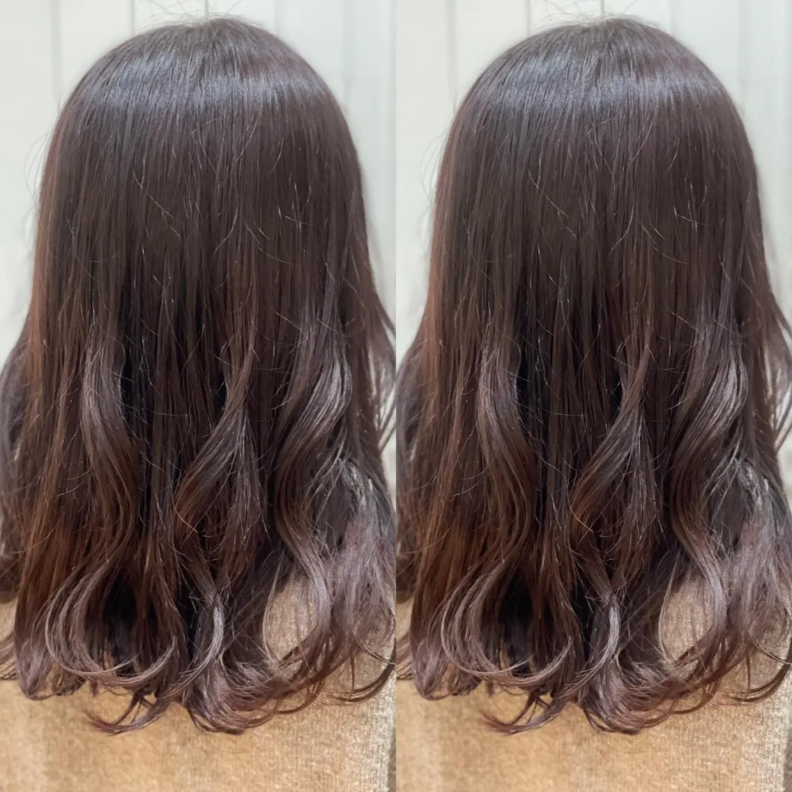 ロング カラー アッシュ ラベンダーカラー ラベンダーアッシュ トリートメント Snaly カラー特化ページのヘアスタイル