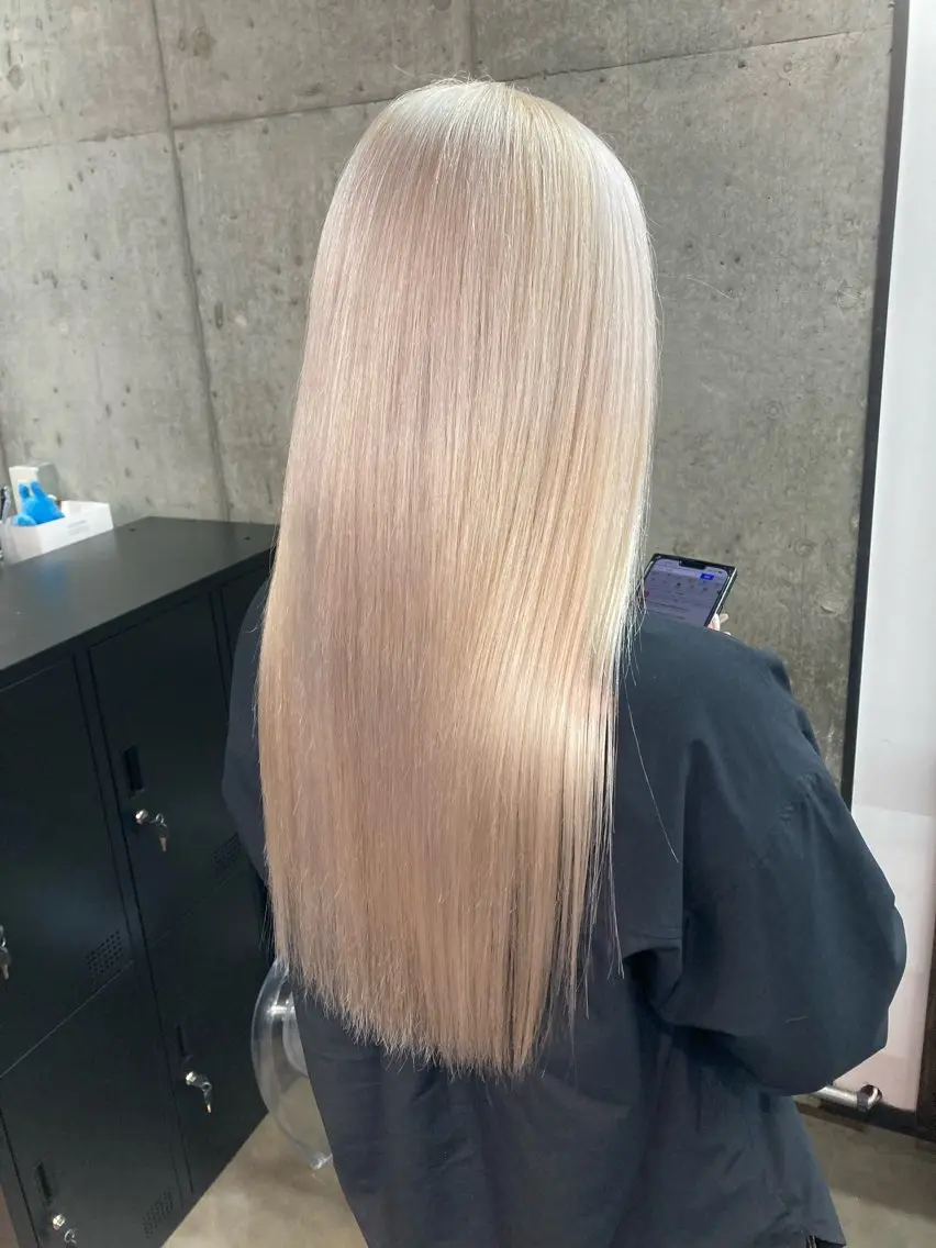 【ケアブリーチ使用】🌟ダブルカラー🌟水素トリートメント🧚🏻♀️💫高濃度保湿トリートメント付き💓✨の写真
