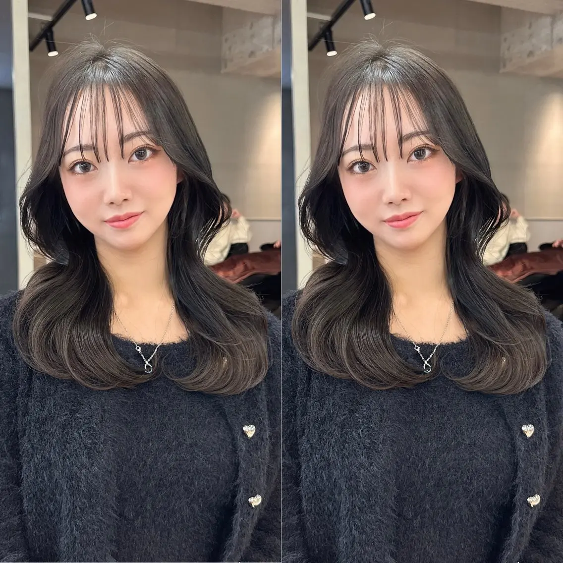 セミロング カラー カット ヘアカラー トリートメント ✨髪質改善特化✨副 店長椎葉信乃介のヘアスタイル