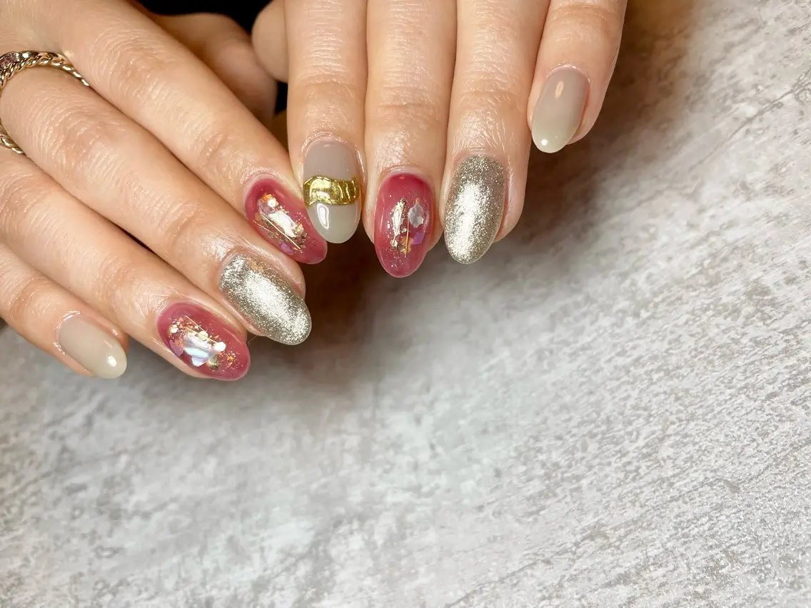 ネイル 持ち込み ニュアンスネイル nana .のネイルデザイン