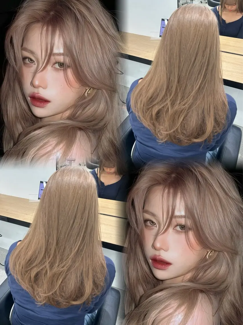 カラー ヘアカラー トリートメント ブリーチあり·なし ツヤカラー/mai‎のヘアスタイル